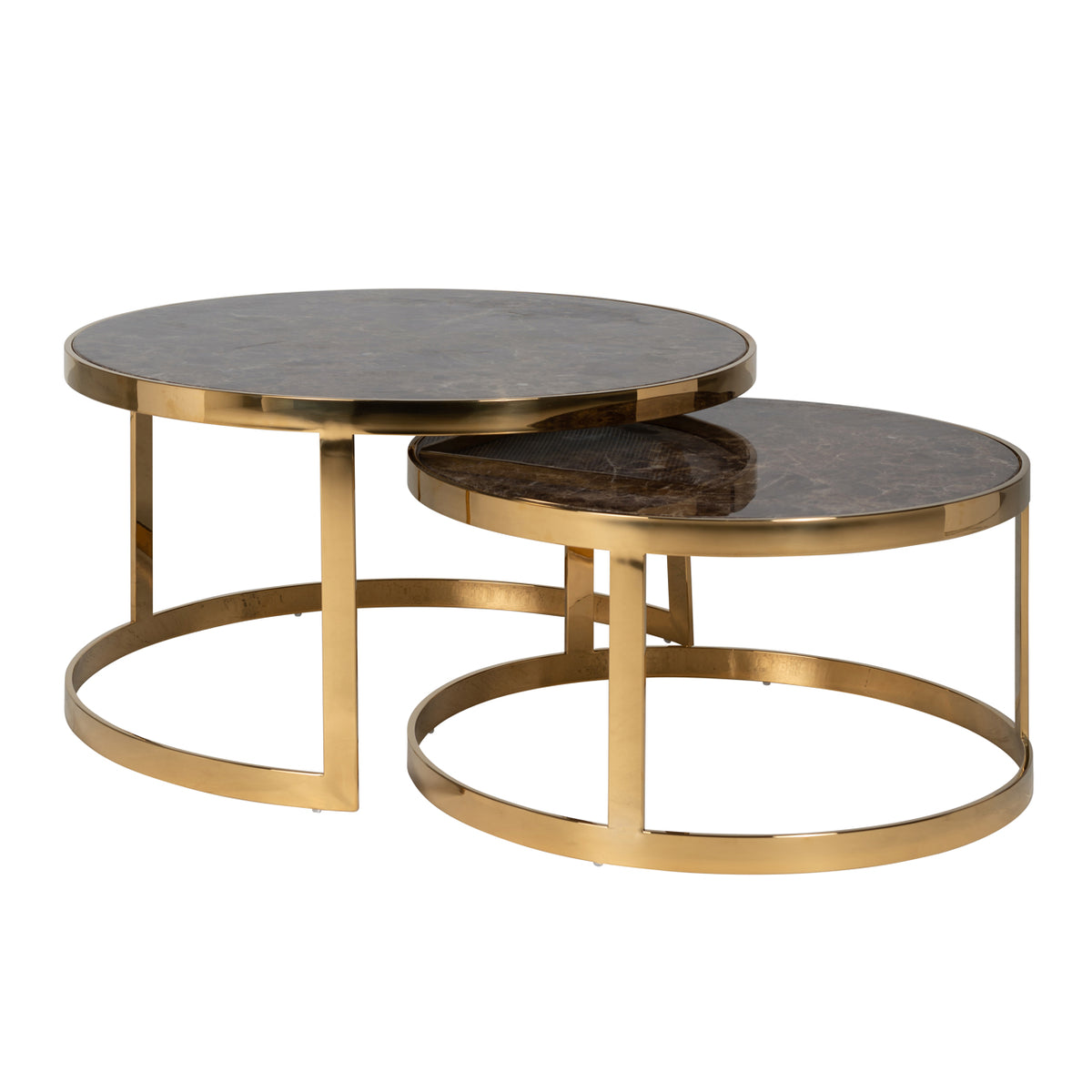 Couchtisch Conrad gold (Set of 2)